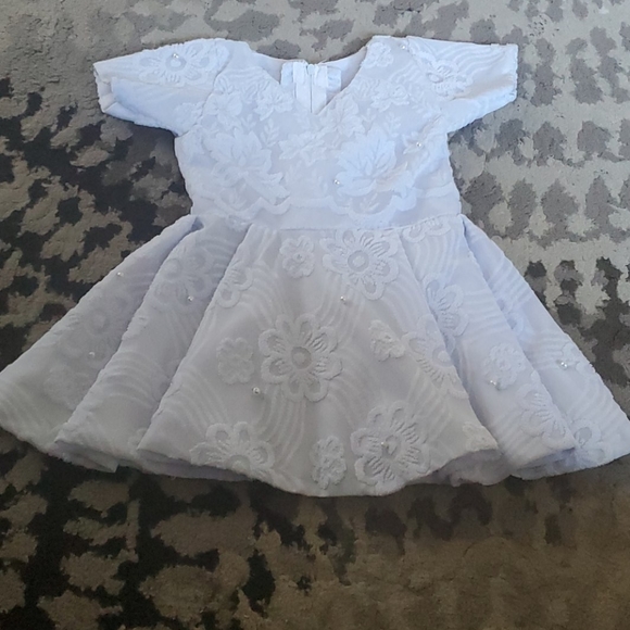 New white lace baby girl dress - Picture 4 of 5